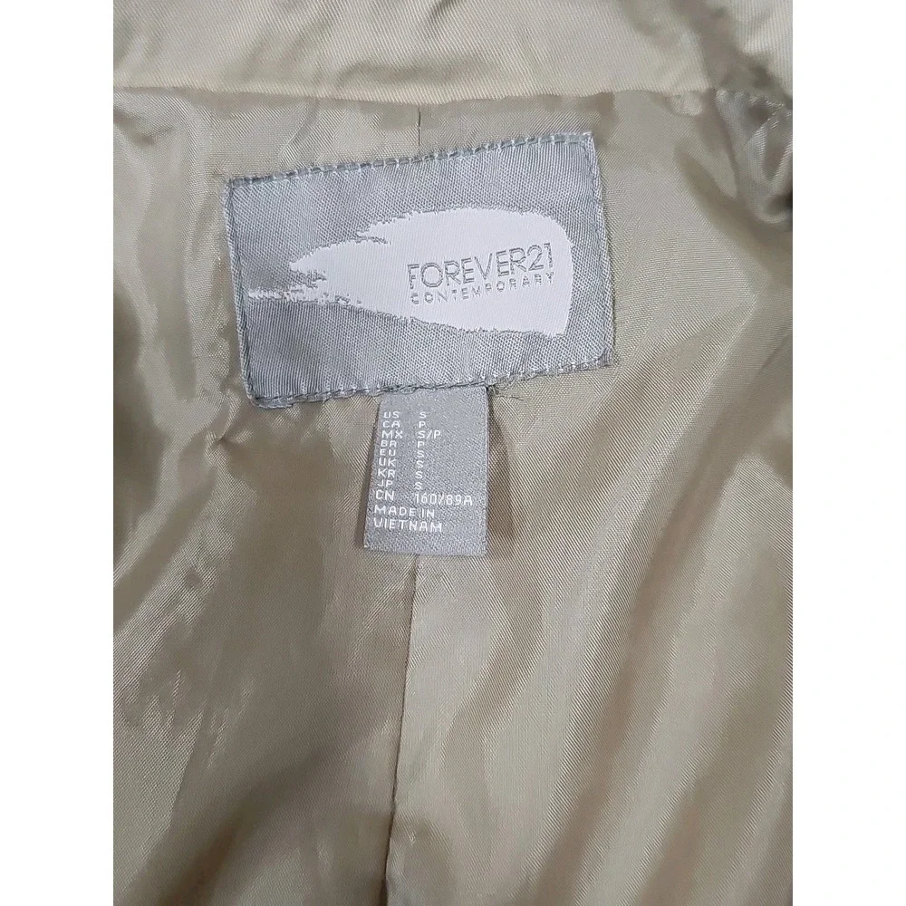 Forever 21 Jacket Women's L Double Breasted‎ Coat Lined Women's Size Small